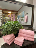 Baby Pink Bath Towels