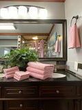 Baby Pink Bath Towels