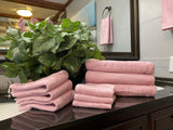 Baby Pink Bath Towels