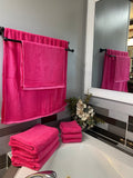 Hot Pink Bath Towels