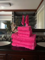 Hot Pink Bath Towels