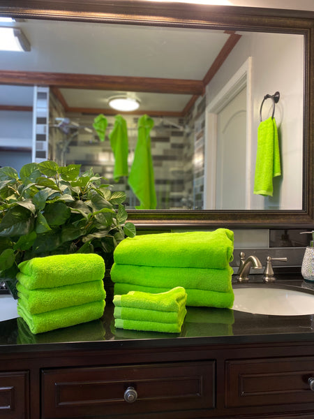 Lime Green Bath Towels