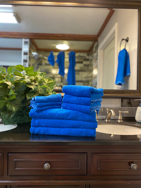 Royal Blue Bath Towels